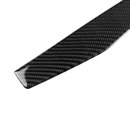 Carbon Fiber Decorative Sticker for Mercedes-Benz C-Class W204 shown close-up of black carbon fiber texture and tapered edge