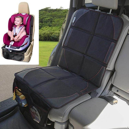 Comfortable Anti-Skid Children's Car Safety Seat Cushion under child seat protecting vehicle seats with storage pockets