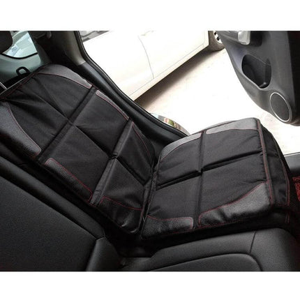 Comfortable Anti-Skid Children's Car Safety Seat Cushion protecting car seat from wear and providing non-slip base and storage pocket