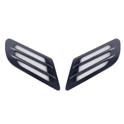 Set of 2 Euro Style Decorative Car Hood Vent Grilles with Adhesive