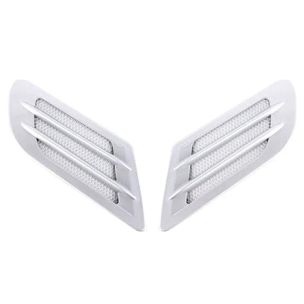 Set of 2 Euro Style Decorative Car Hood Vent Grilles with Adhesive