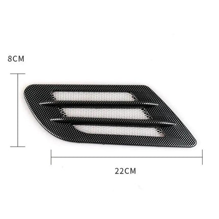 Set of 2 Euro Style Decorative Car Hood Vent Grilles with Adhesive