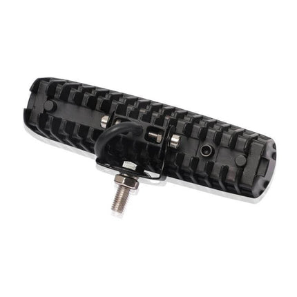 6-Inch LED Work Light For Cars And Boats, Durable Utility Lighting - rear view of 6-inch aluminum housing with mounting bracket and bolts