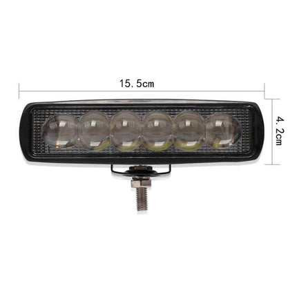 6-Inch LED Work Light For Cars And Boats, Durable Utility Lighting compact 6in aviation aluminum 18W 2200 lm 6000K boat car work light