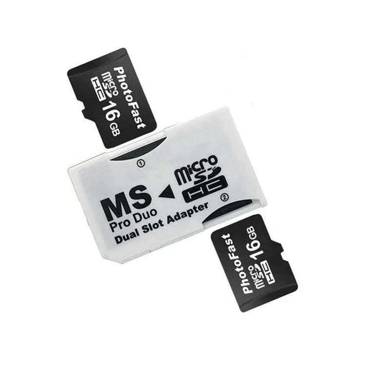 CR-5400 Dual Slot Micro SDHC to MS PRO Duo Adapter 64GB