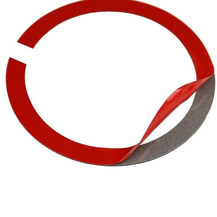 Carbon Fiber Decorative Sticker for BMW MINI Steering Wheel - red adhesive ring for easy installation, lightweight carbon fiber finish