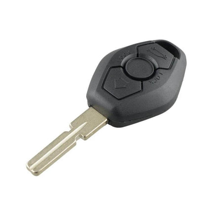 BMW Replacement Car Key Case for 1, 3, 5, 6, 7 Series and X Models - black replacement key shell with buttons