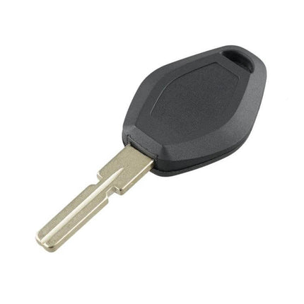 BMW Replacement Car Key Case for 1, 3, 5, 6, 7 Series and X Models - black replacement key shell with metal blade