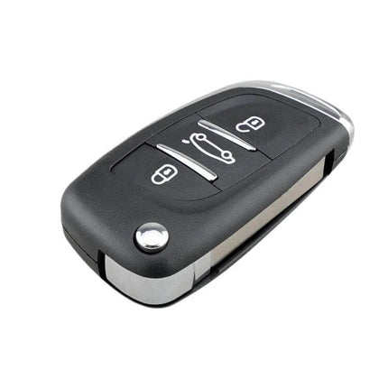 Peugeot 3-Button Car Key Replacement Case Without Groove black replacement shell for worn key electronics reuse