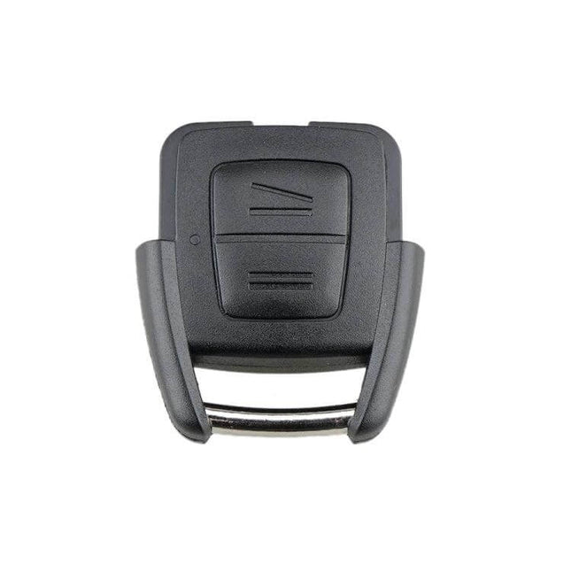 Replacement 2-Button Key Case for Vauxhall Opel Cars - black replacement shell for worn key fob, no electronics, transfer original internals