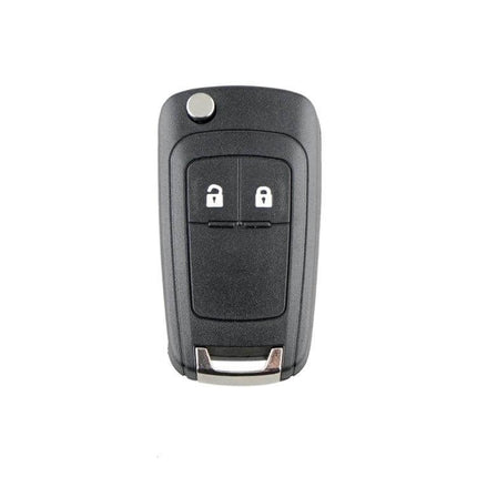Opel Replacement Key Case with 2-Button Foldable Blade black two-button shell for Opel, replacement key housing, easy install