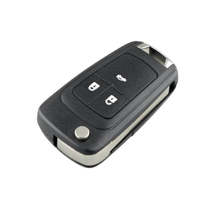 Replacement 3-Button Foldable Key Case for Opel Cars black foldable replacement key shell for worn Opel keys