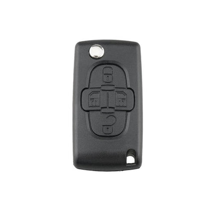 Replacement Key Case with 4 Buttons for Citroen C8 and Peugeot 1007 black replacement shell with four-button layout