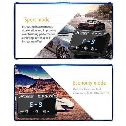 Electronic Throttle Booster for Toyota Hilux Revo Daily Use plug-and-play throttle controller showing Sport mode and Economy mode display