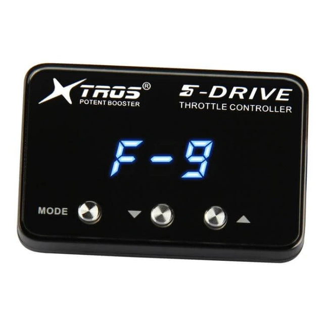 Ford Everest Throttle Response Booster For Smoother Driving - black S-Drive throttle controller display showing F-9 mode