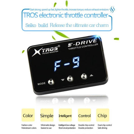 TROS Drive Booster For Mitsubishi Pajero Sport Throttle Control compact S-Drive plug-and-play electronic throttle controller display F-9