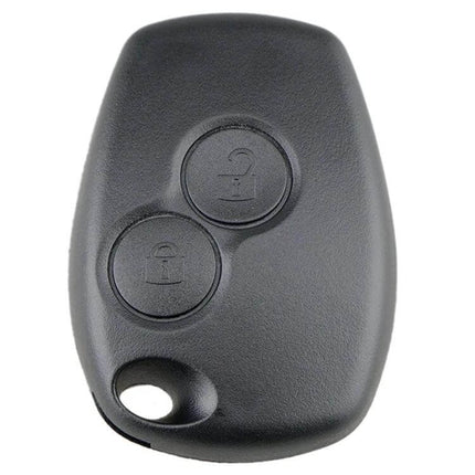 Replacement 2-Button Key Case for Renault Modus, Clio, Kangoo, and Twingo - black replacement shell for worn key