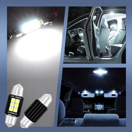 36mm Car Reading Lamp for License Plate Light Use at Night - bright 36mm plug-and-play interior and plate illumination