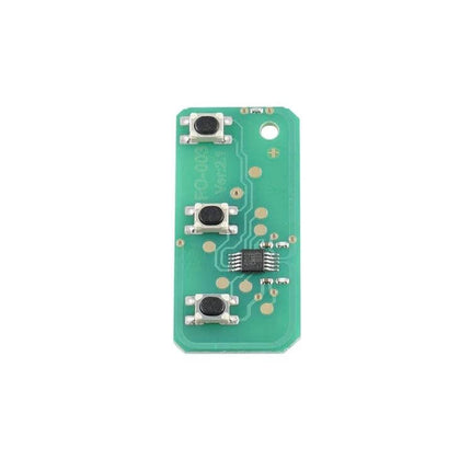 Programmable Remote Control Key for Ford Focus Vehicles internal circuit board showing buttons and chip, 433MHz replacement key requiring professional programming