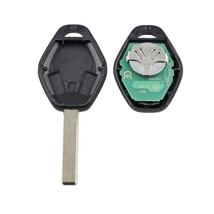 BMW Intelligent Remote Control Key for EWS Cars replacement key shell with 315MHz chip and battery visible, for 1998-2005 BMW models