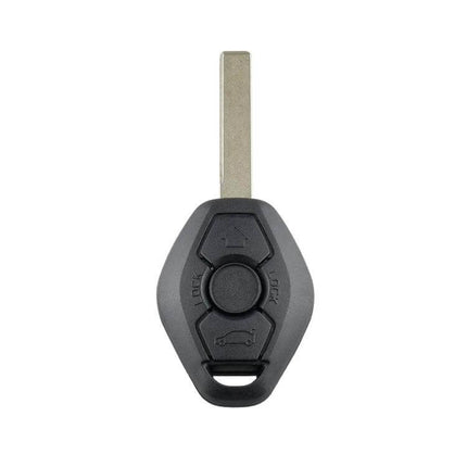 BMW Car Remote Key with Integrated Chip and Battery, 433MHz replacement key fob blank with three buttons and uncut metal blade