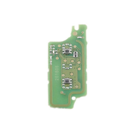 Peugeot 2-Button Remote Key for Vehicle Access Control internal circuit board replacement part