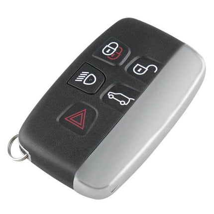 Remote Control Key with Battery for Jaguar Land Rover Vehicles black 5-button replacement key fob 434MHz with battery