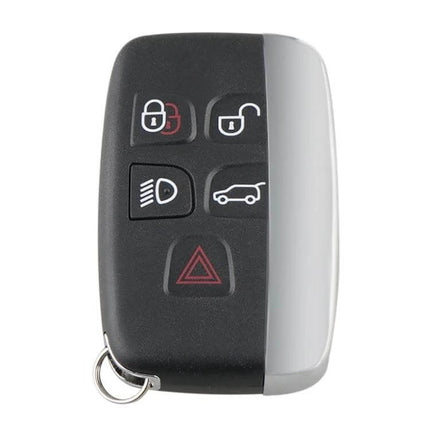 Remote Control Key with Battery for Jaguar Land Rover Vehicles - black 5-button replacement fob 434MHz with battery