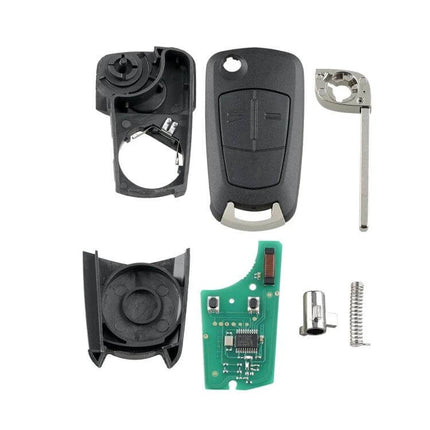 Remote Control Key for Opel Zafira B 2005-2013 and Astra H 2004-2009 - 433MHz PCF7941 replacement key kit, DIY programming ready