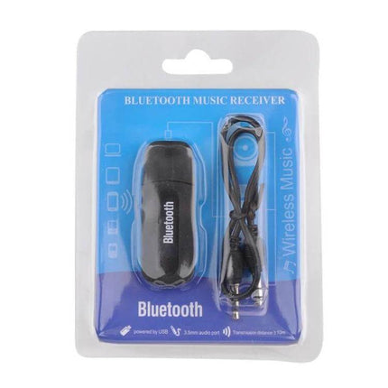 M1 Bluetooth Audio Transmitter Receiver For Portable Audio in retail blister pack with 3.5mm cable and USB power