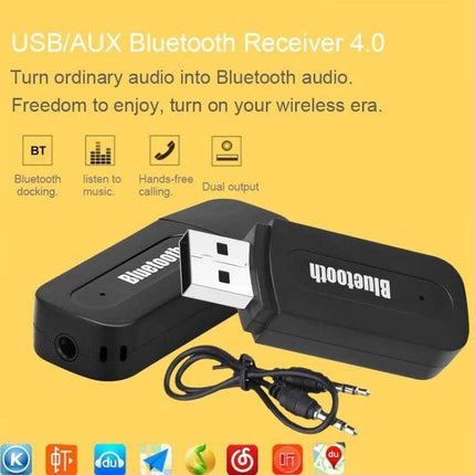 M1 Bluetooth Audio Transmitter Receiver For Portable Audio compact USB/AUX Bluetooth 4.0 transmitter/receiver with 3.5mm cable for speakers and headphones