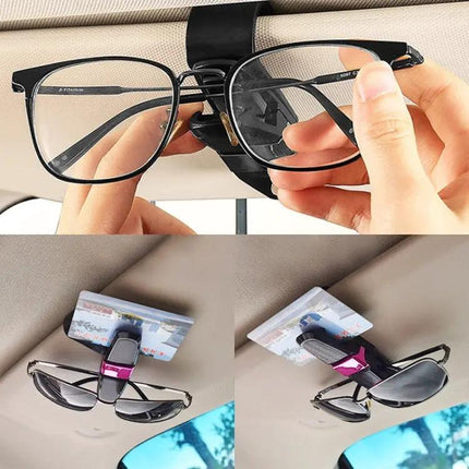 Car Sun Visor Mounted Glasses and Ticket Holder | Syndmart