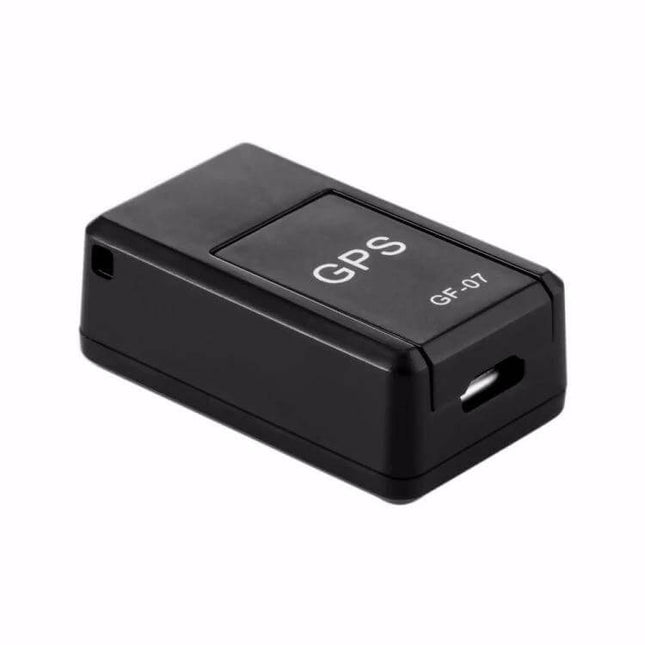 Mini Magnetic GPS Tracker for Real-Time Vehicle Location - compact black magnetic GPS tracker for cars, bikes, and valuables, real-time GSM positioning