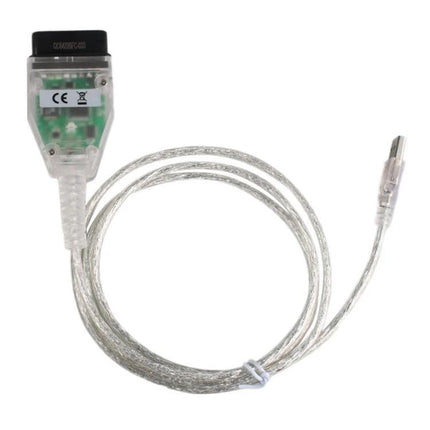 INPA USB Cable for Everyday BMW Vehicle Maintenance - transparent USB-to-OBD diagnostic cable for home BMW error code checks