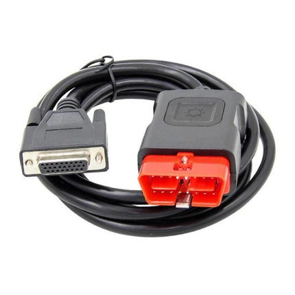 A Practical Tool for Everyday Vehicle Maintenance Checks — compact OBD-II diagnostic cable with red connector for reading fault codes