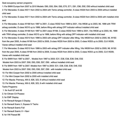 SQU Tool for Everyday Car System Checks and Resets - universal car emulator for immobilizer and airbag checks