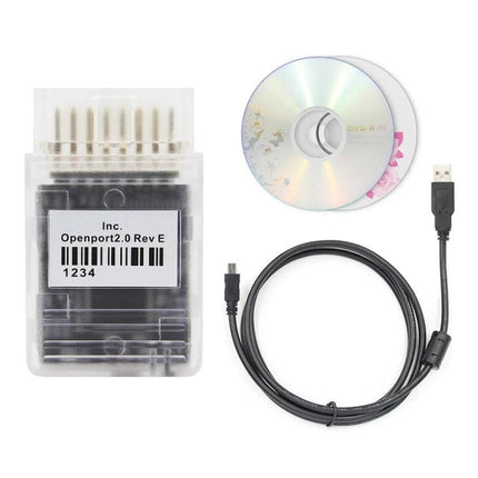 Tactrix OBD2 Scanner for Routine Vehicle Checkups at Home - Openport 2.0 kit with USB cable and installation CDs