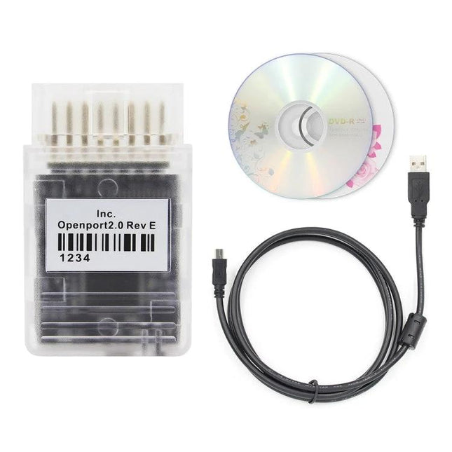 Tactrix OBD2 Scanner for Routine Vehicle Checkups at Home - Openport 2.0 kit with USB cable and installation CDs