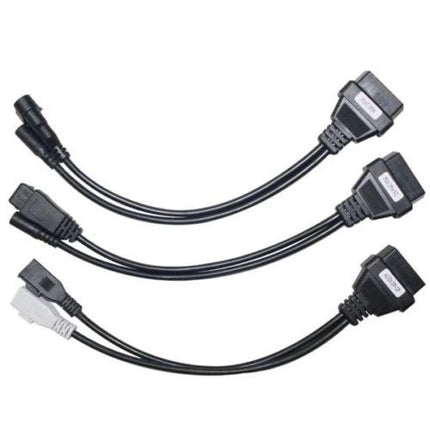 Essential Cables for Routine Car Checks and Maintenance - three OBD2 adapter cables for home and garage diagnostics, plug-and-play cable set