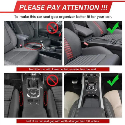 Driver Seat Gap Filler Storage Box for Car Essentials