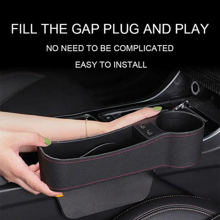 Driver Seat Gap Filler Storage Box for Car Essentials