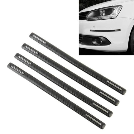 Universal Silicon Car Door Anti-Collision Strip, 4 Pieces - black flexible silicon door edge protectors to prevent dings and scratches