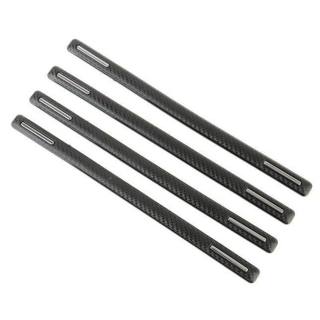 Universal Silicon Car Door Anti-Collision Strip, 4 Pieces - black flexible silicon strips to protect car doors from dings and scratches