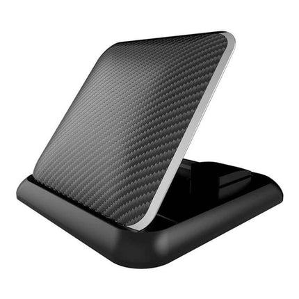 Carbon Fiber Texture Silicone Car Phone Holder for Smartphones - black carbon fiber textured silicone car phone mount for dashboards