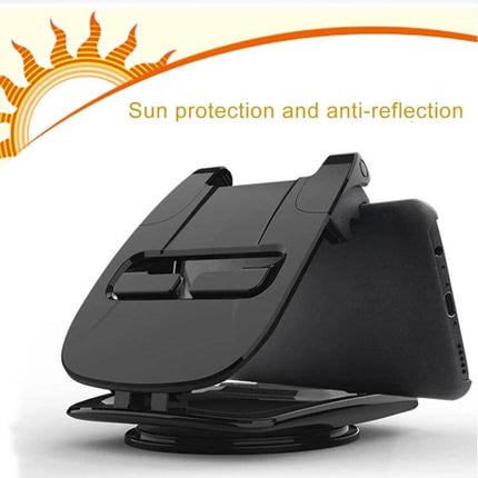 Adjustable Car Dashboard Phone Holder for 3.5 to 6.5 Inch Phones — black adjustable dashboard mount for secure hands-free navigation and calls