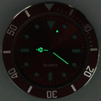 Luminous Clock for Easy Time Checks While Driving - adhesive dashboard luminous clock showing glowing hands for safe time checks while driving