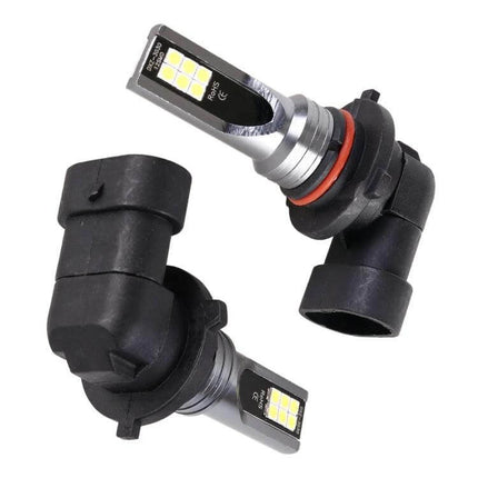 Durable White Car LED Fog Light For Everyday Driving - pair of compact LED fog bulbs, low-power, easy-install design for improved visibility