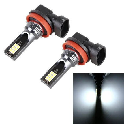 Car LED Fog Light White For Everyday Driving, Easy Install - compact LED fog lamp pair with white beam, easy plug-in upgrade for improved visibility