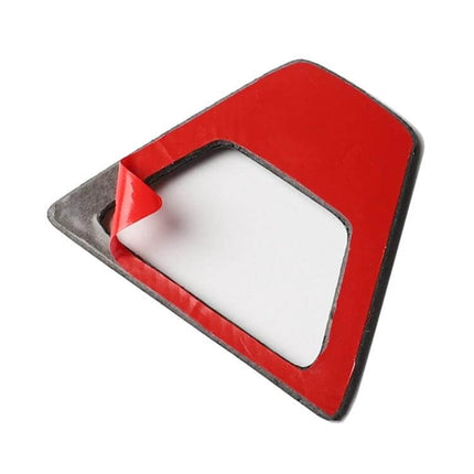 Tricolor Carbon Fiber Warning Light Sticker for BMW 5 Series - red-backed carbon fiber adhesive trim piece for exterior styling and visibility