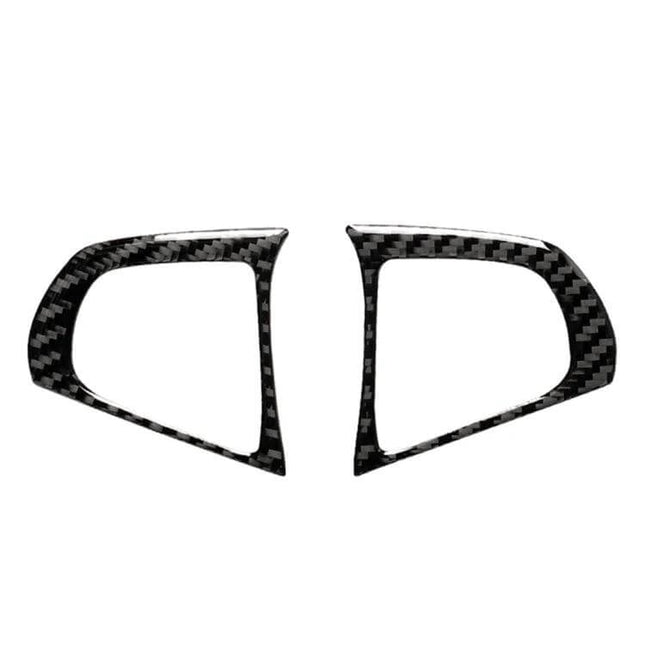 Carbon Fiber Decorative Sticker for BMW 5 Series Steering Wheel - carbon fiber steering wheel trim pieces